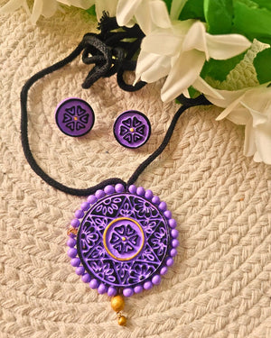 Purple Majesty Necklace Set