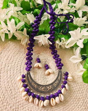 Violet Wave Jewellery Set