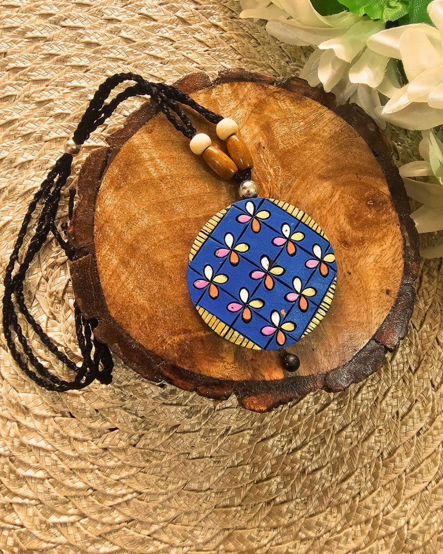 Blue Terracotta Necklace Set
