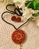 Warm Horizon Clay Necklace