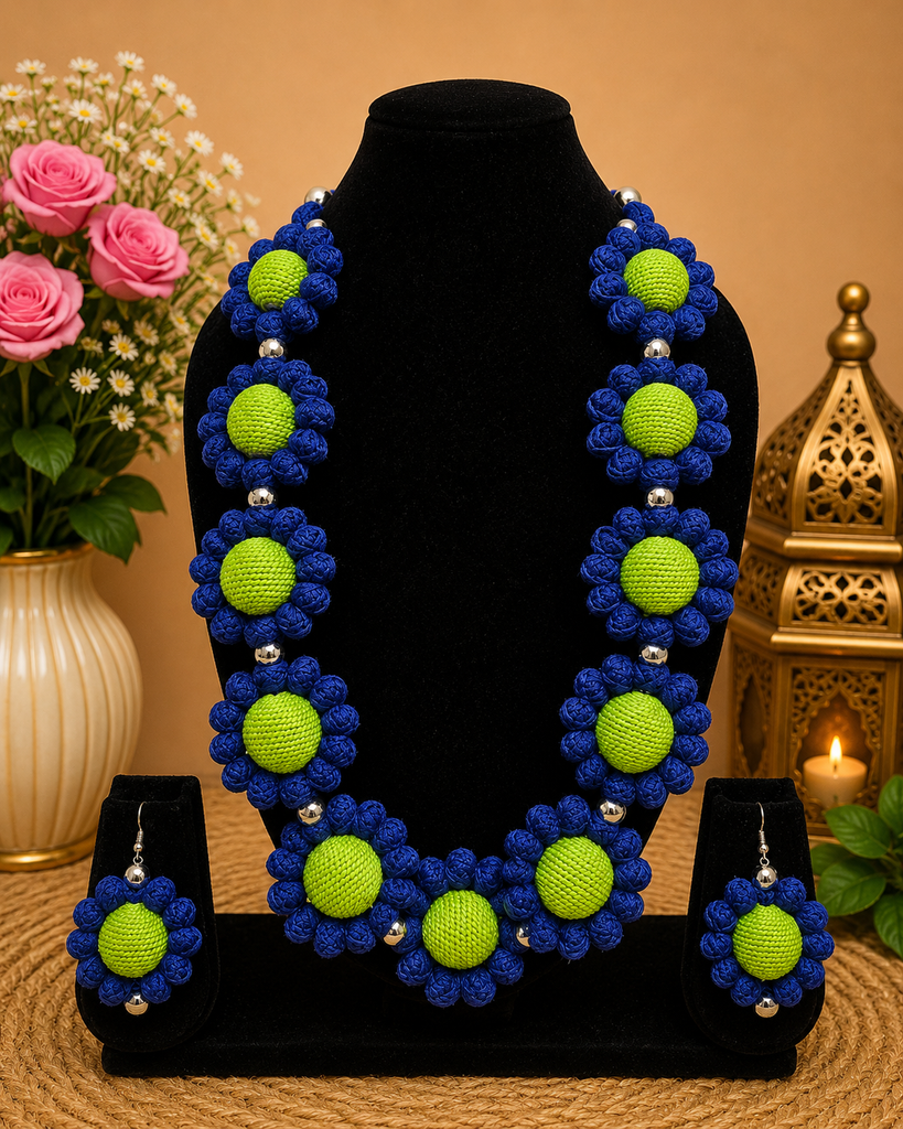 Neelpari Thread Jewellery Set