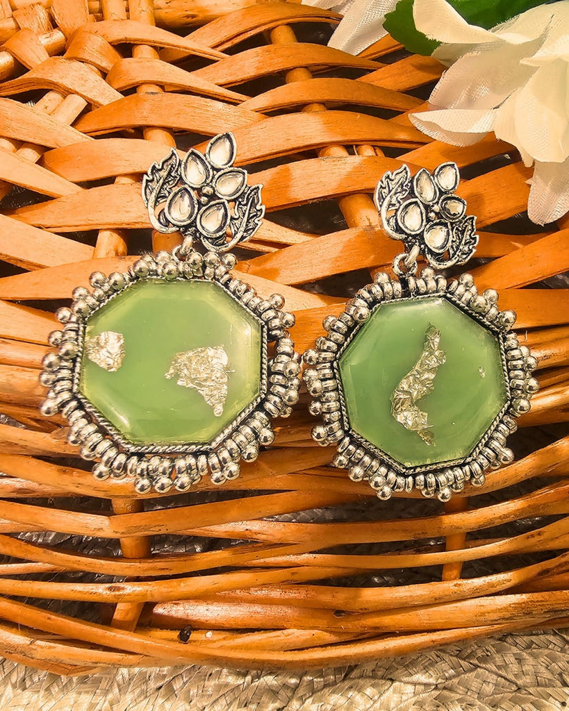 Tanishka Royal Green Earrings