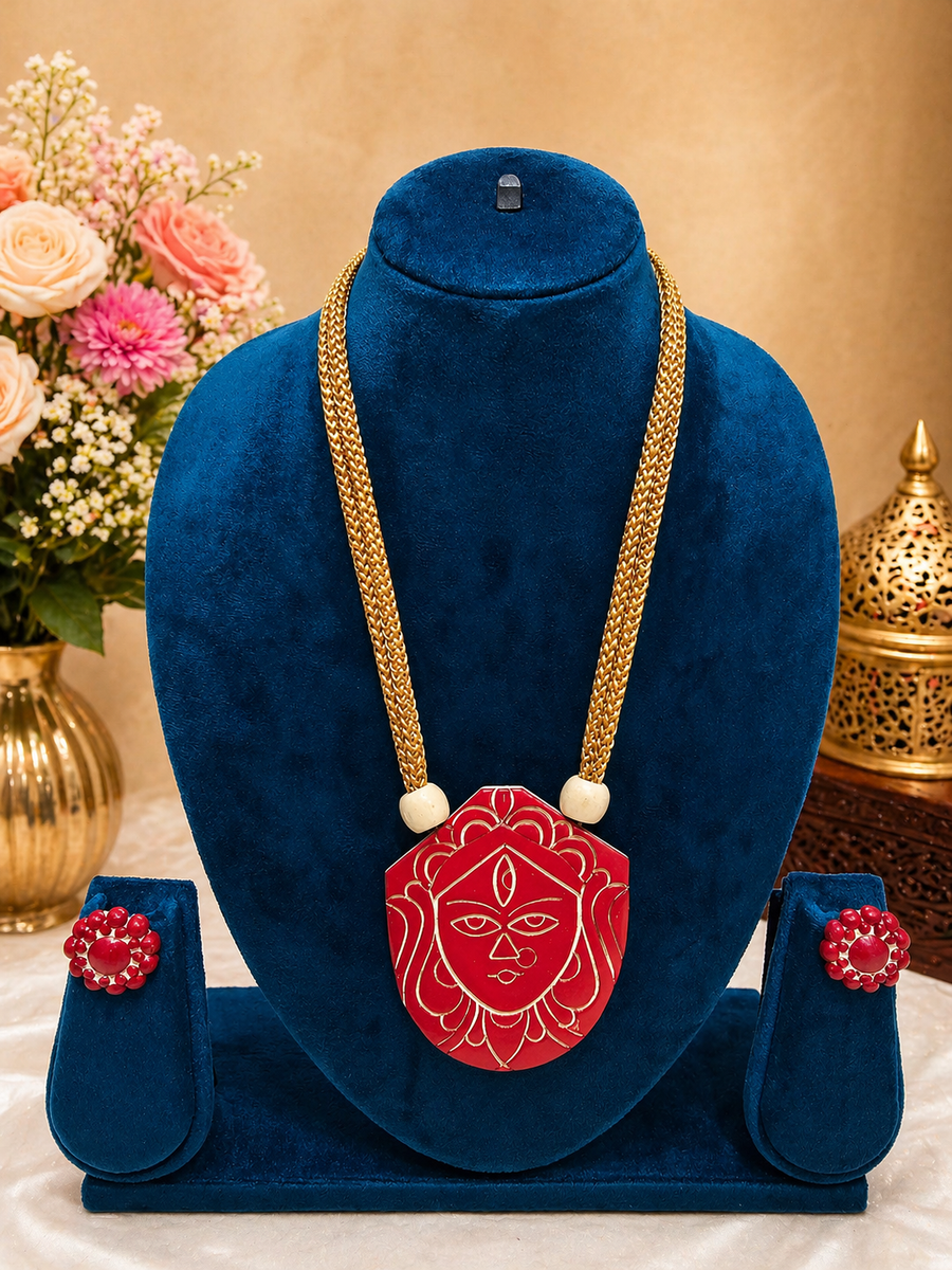 Red Divine Terracotta Jewellery