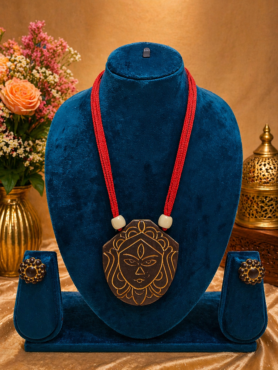 Kala Shakti Handmade Terracotta Necklace Set