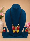 Monarch Butterfly Handmade Terracotta Jewellery Set