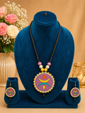 Lavender Aura Terracotta Jewellery Set