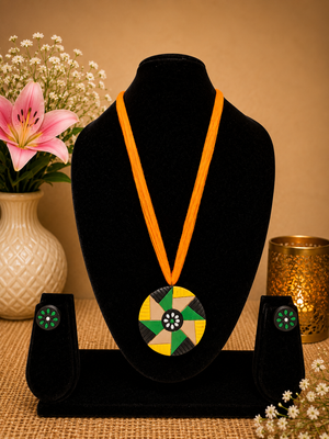 Sunburst Harmony Terracotta Jewellery Set