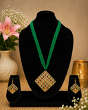 Emerald Mosaic Terracotta Jewellery Set