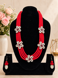 Rudrani Red Thread Necklace