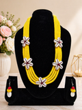 Rudrani Yellow Thread Necklace