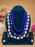 Blue Beads Jewellery Set