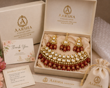 ❤️ Royal Kundan Bridal Choker Set with Earrings &amp; Maang Tikka
