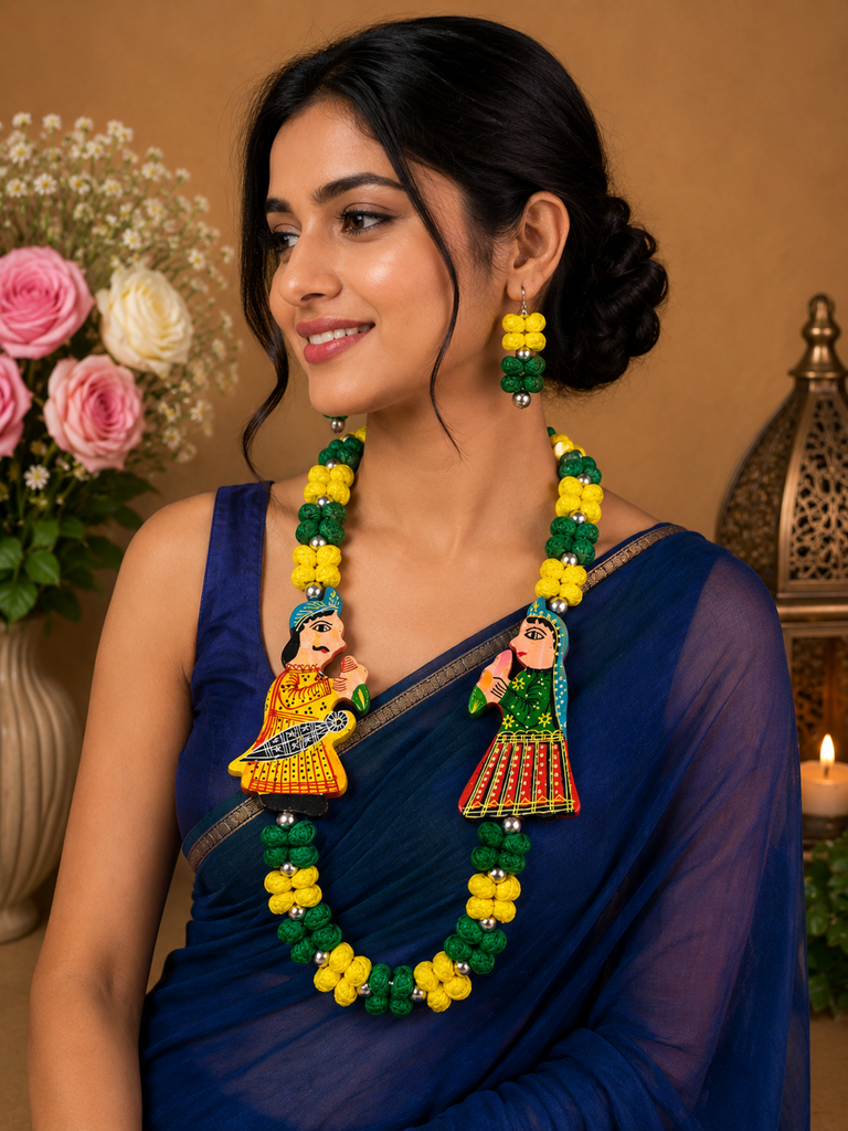 Timeless Wood Art Jewellery Set