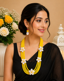 Rudrani Yellow Thread Necklace