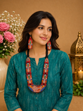 Tribal Terracotta Statement Necklace Set