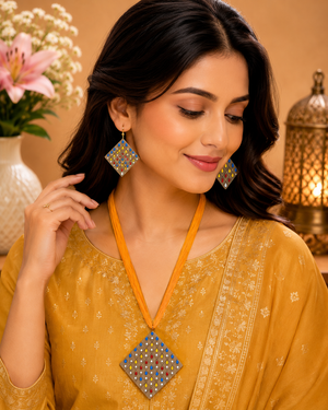 Sunlit Mosaic Terracotta Jewellery Set