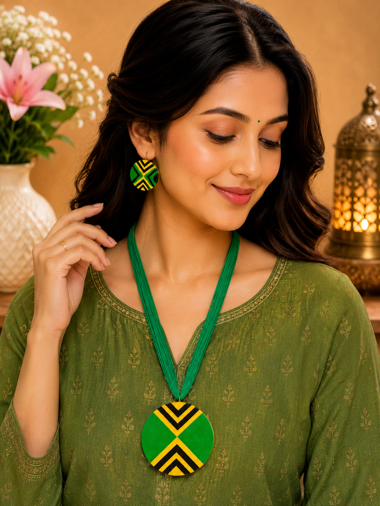 Sunburst Harmony Terracotta Jewellery Set