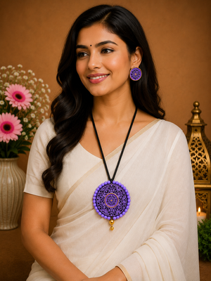 Purple Majesty Necklace Set