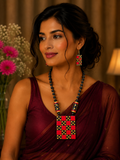 Royal Checkered Terracotta Jewellery Set