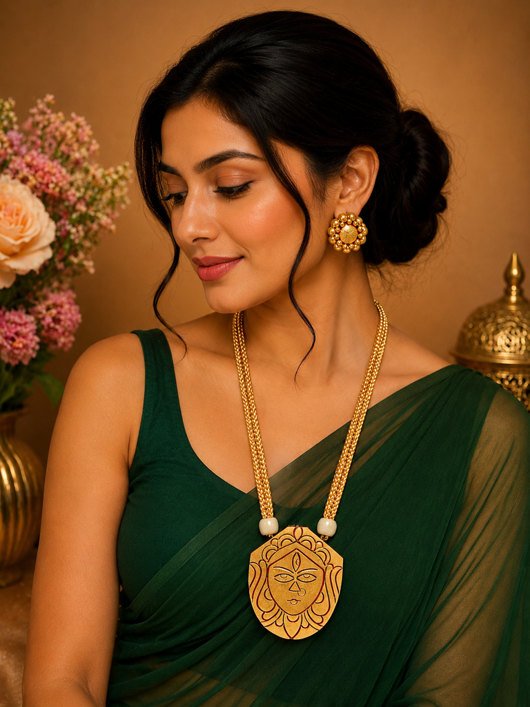 Durga Shakti Terracotta Jewellery Set