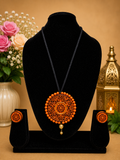Warm Horizon Clay Necklace