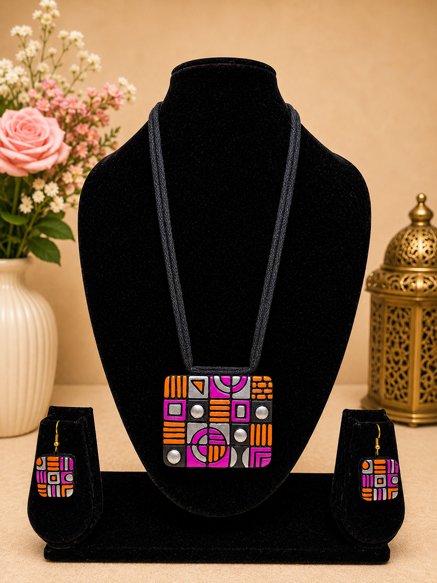 Urban Mosaic Terracotta Jewellery Set