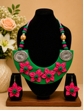 Green Fabric Hasli Set