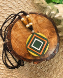 Dark Green Terracotta Necklace Set