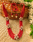 Rudrani Red Thread Necklace
