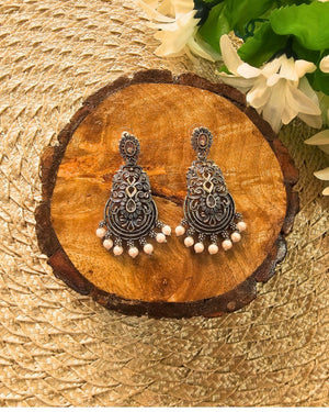 Oxidised Earring