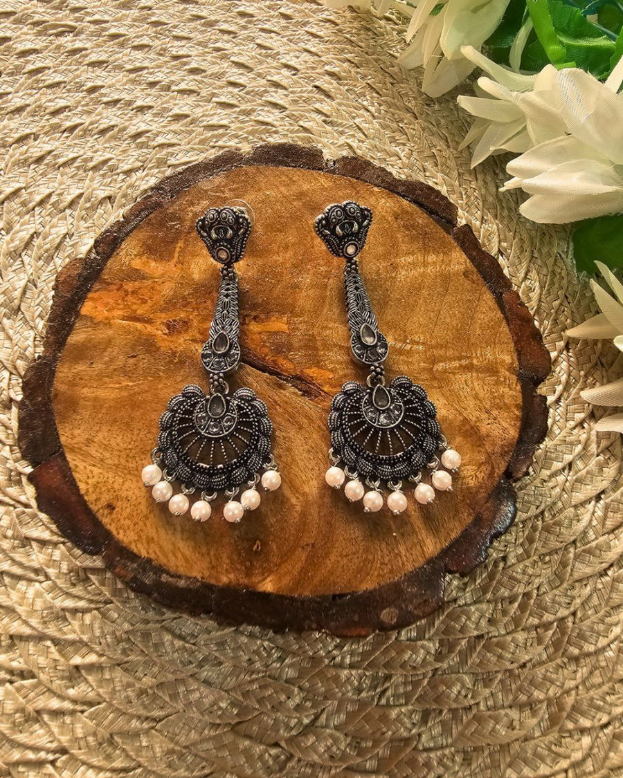 Oxidised Earring