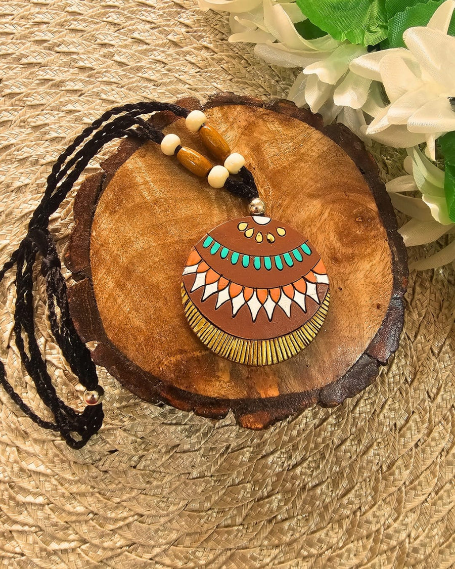Brown Terracotta Necklace Set