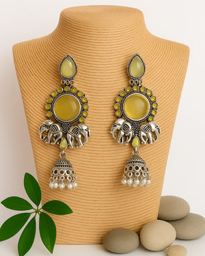 Boho Royalty Jhumka Set