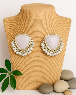 Luxe Peach Glow Earrings