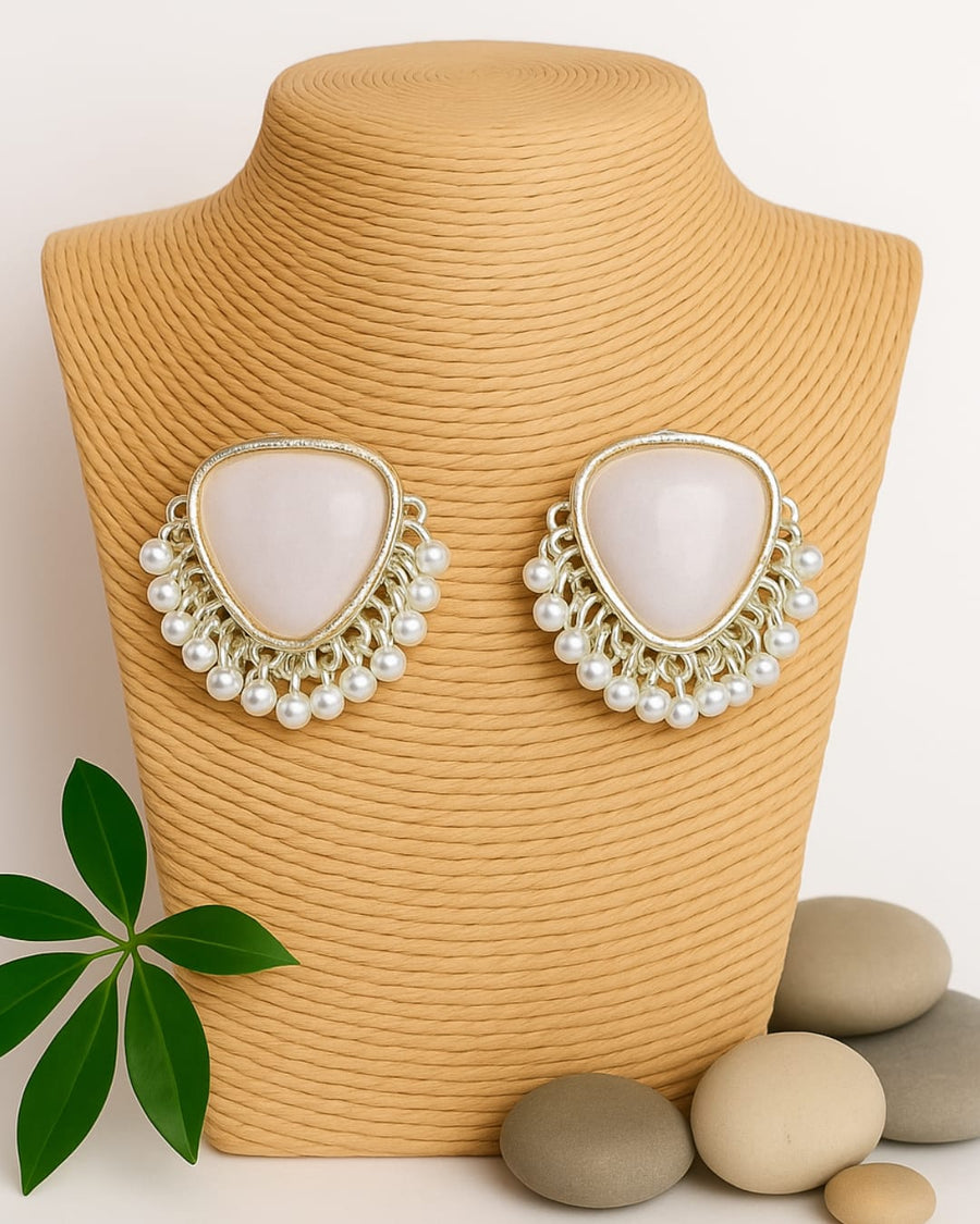 Luxe Peach Glow Earrings