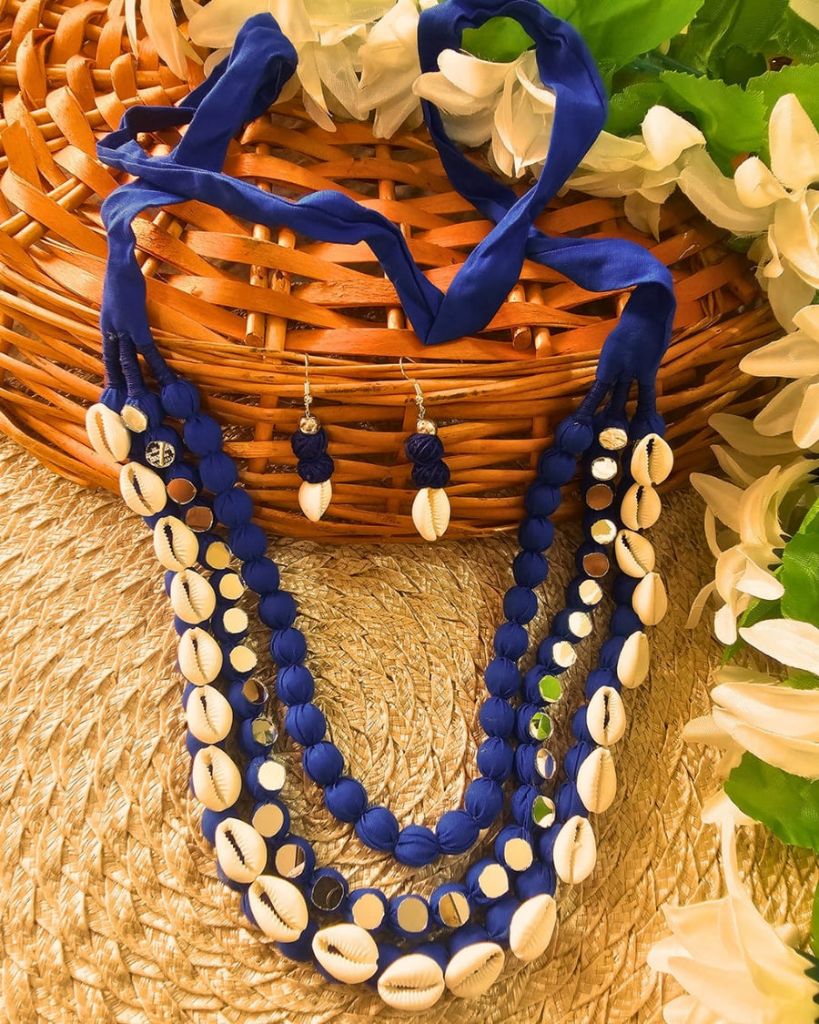 Blue Beads Jewellery Set