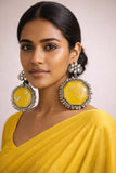 Yellow Spark Vintage Earrings