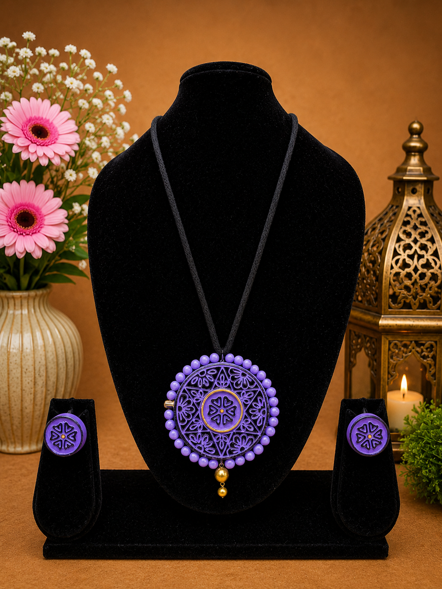 Purple Majesty Necklace Set