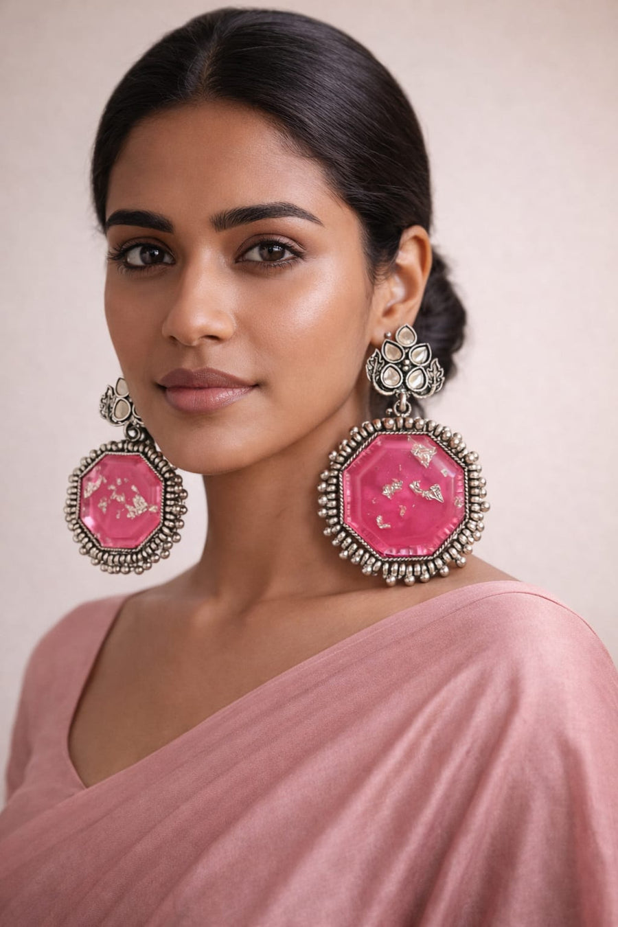 Nayra Royal Pink Earrings